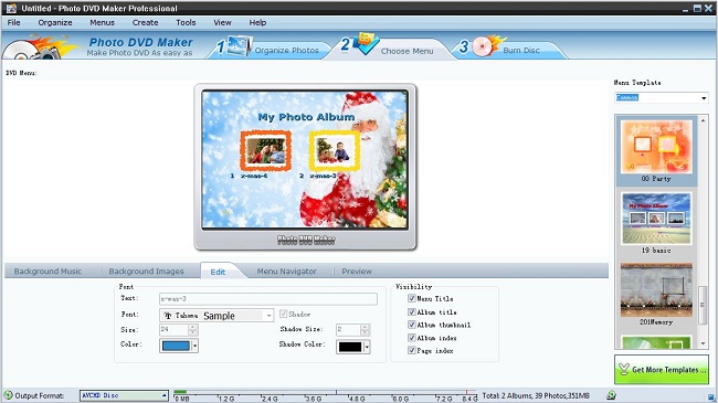 Make Christmas Slideshow with Photo DVD Maker